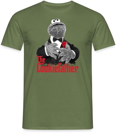 Sesamstraat Koekiemonster The Cookiefather T-Shirt Heren