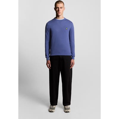 Lyle & Scott Cotton Merino Crew Neck Jumper Twilight Taglia: XS | Maglioni a maglia Outlet | Uomo