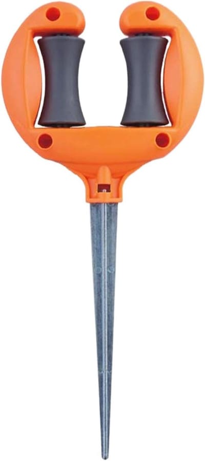 Tuinslanggeleider - Slanghouder Plantenbeschermer - Planten Beschermen - Metaal met Rolmechanisme - 17.9 cm - Willekeurig