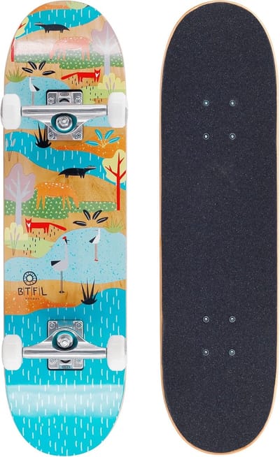 Kinderskateboard - Compleet board - Leren skateboarden - Speciaal voor kinderen - 71 x 19 cm - BJOERK