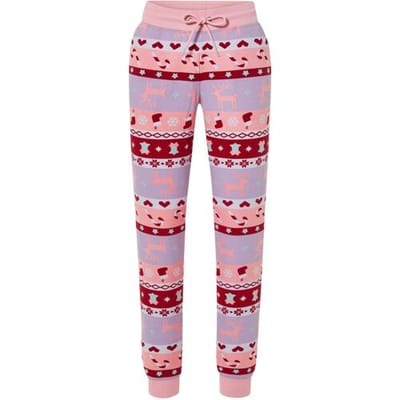 ESMARA Dames sweatbroek in feestelijk design (Roze, XS (32/34))