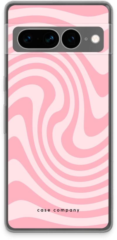 Case Company® - Hoesje geschikt voor Google Pixel 7 Pro hoesje - Swirl Roos - Soft Cover Telefoonhoesje - Bescherming aan alle Kanten en Schermrand