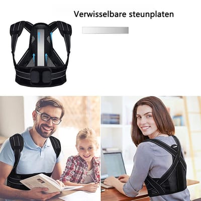 Postuurcorrector voor Rug & Schouders - Orthopedisch Houdingshulpmiddel tegen Rugpijn - Ademend & Verstelbaar- Maat L