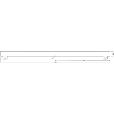 OSRAM HOMELIGHTING 4099854232893 LED-lamp Energielabel F (A - G) S14S Staaf 9.9 W = 75 W Warmwit (Ø x h) 29 mm x 29 mm 1 stuk(s)