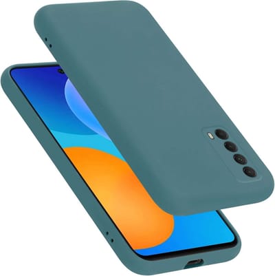 Cadorabo Hoesje geschikt voor Huawei P SMART 2021 in LIQUID GROEN - Beschermhoes gemaakt van flexibel TPU silicone Case Cover
