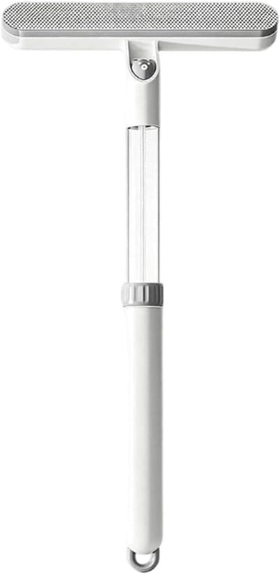 Raamtrekker - Reinigingsborstel - Glas Reinigen - Verlengbare Steel - 53 cm - Wit