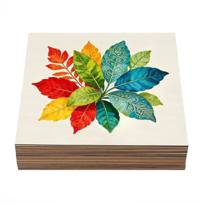 Multiplex Platen - Houten Plakken - Hobby & Knutselen - Onverwoestbare Kwaliteit - 30 Stuks 40x40 - Naturel Hout