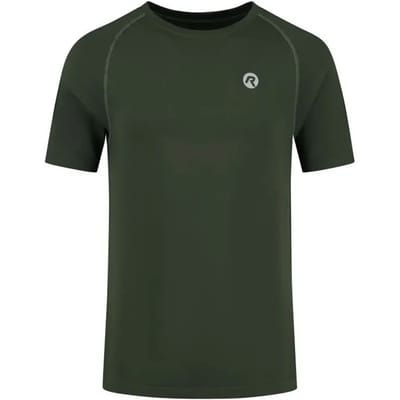 Rogelli Essential Heren Hardloopshirt - Korte Mouw - Donkergroen