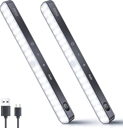 Oplaadbare Onder Kastverlichting met Bewegingssensor en Dimbare Touch Control - 60 LED Lampen voor Keuken en Kast (2 Stuks)