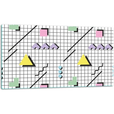 TMK ArtDeko - Snijplank Glas - 52x30 cm - Veelkleurig - Inductiekookplaat