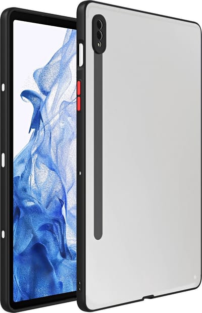 Hoesje geschikt voor Samsung Galaxy Tab S8 Hoes Transparant Schokbestendig Stevig Achterkant
