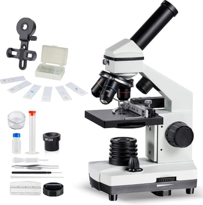 White-Label® Microscoop voor Kinderen - 1000x - Educatief - Wit
