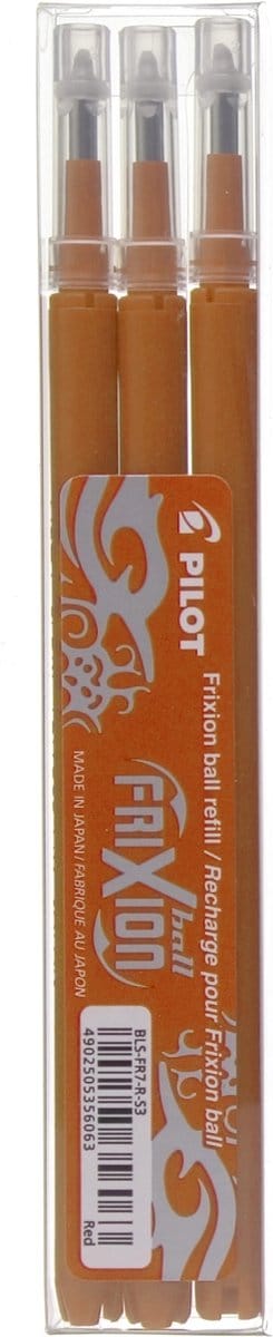Pilot frixion Set 3 vullingen FriXion Oranje: omdoos van 12 sets (van 3 stuks)