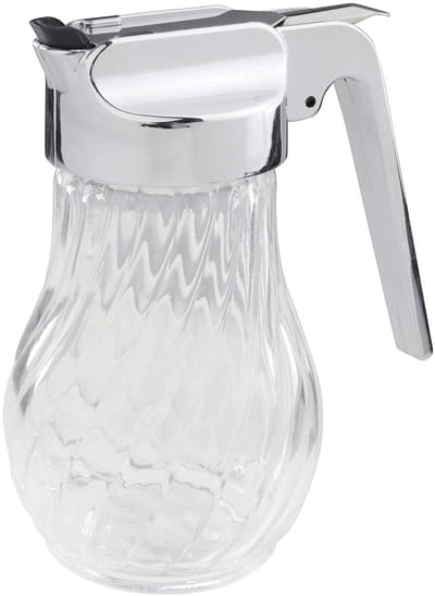 Gieter 280 ml, roestvrij staal/glas, zilver