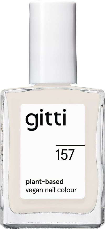 Gitti No. 157 - Iced Coconut - nagellak - minimaal 82% natuurlijk - 23 vrij - manicure - blijft 7 dagen zitten
