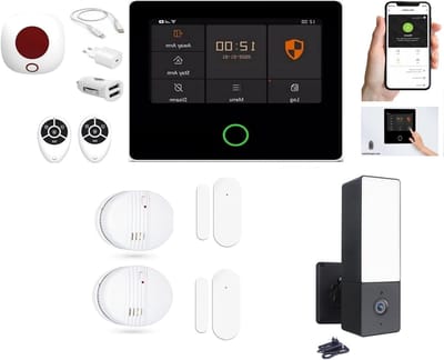 Alarmsysteem - Beveiligingssysteem Thuis - Huisbeveiliging - Touchscreen Bediening - 200 Zones - Wit