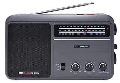 Draagbare analoge radio met DSP voor AM en FM ontvangst