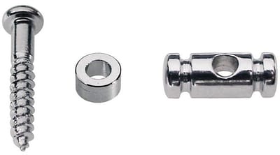 Boston SH-8-N Cilindervormige Snaaretainer met Spacer en Schroef - Nikkel