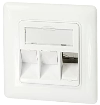Flush Box voor 3 Keystone Modules - Design Compatibel - Wit (RAL 9010)