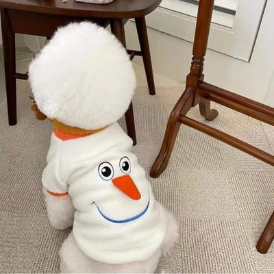 Automne Hiver Noël Drôle Transformation Bonhomme de Neige Petit Chien Pull Petit Chien Teddy Halloween Vêtements pour Animaux Chiot Vêtements XXL