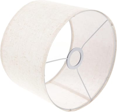 Verwijderbare cilindrische lampenkap van stof voor hotel, slaapkamer en woonkamer - E27 decoratie 26,5 x 18 cm, stijlvol en modern design