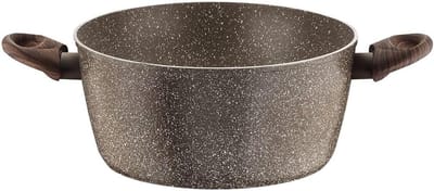 Aluminium Soeppot met Antikleeflaag en Houten Handvat, 26 cm