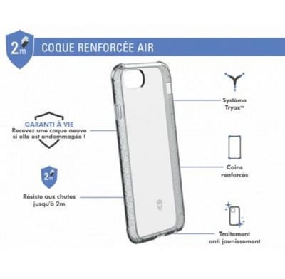 Force Case, Hoesje geschikt voor iPhone SE 2022 / SE / 8 / 7 / 6S / 6 - AIR Versterkt, Transparant