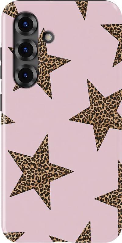 DripCase Hoesje Samsung Galaxy S25 FE | Sterren Design | Magnetisch Opladen | 2-in-1 Ontwerp | Stars Backcover Wild Pink