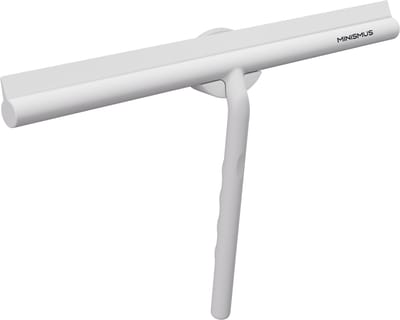 Minismus Douchewisser met Magneethouder Extra breed - Incl. Ophangsysteem - Badkamer Accessoires - Raamwisser Zonder Boren - 33 cm Breed Douche trekker - Wit