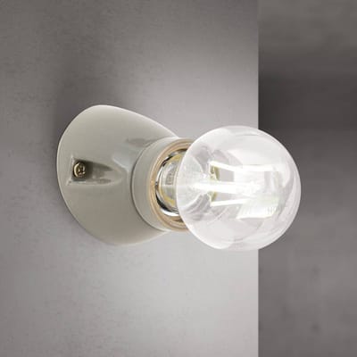 ORION Wandlamp Frost, gau, keramiek, E27