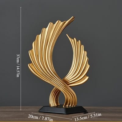 Modern Minimalistisch Luxe Design Hars Vleugels Ornament Woonkamer Slaapkamer Entree Wijnkast Decoraties Housewarming Cadeau beige