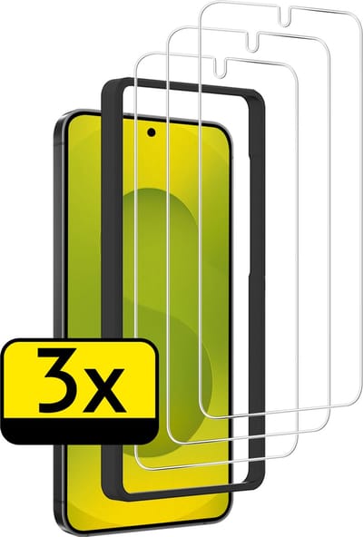 Screenprotector - Geschikt voor Samsung Galaxy S25 - 3 Stuks - Met Installatie Frame - Beschermglas - Gehard Glas - Tempered Glass - Screen Protector