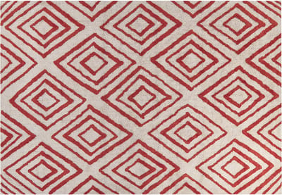 HASKOY - Vloerkleed - Gebroken wit - 160 x 230 cm - Katoen