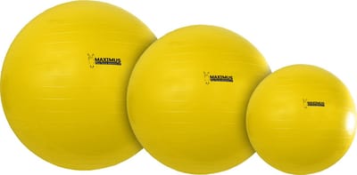 Hofman Maximus Power Play Ball Ø 65 cm - Paardenspeelgoed - Paardenbal - Speelgoed voor Paarden – Geel