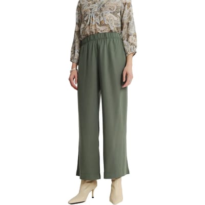 Elastische wijde broek vrouw Greenpoint Regular March