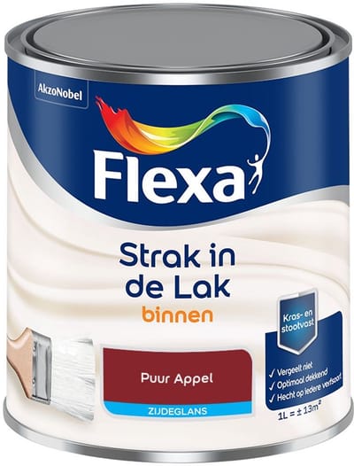 Flexa - Strak In De Lak Binnenlak Zijdeglans - Puur Appel - Mengverf - 1 L