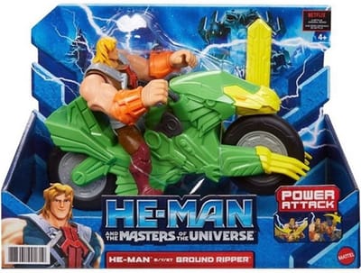 Masters of the Universe - He-Man & Ground Ripper - Mattel Power Attack