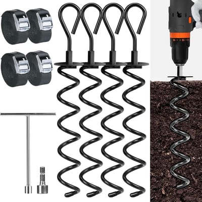 Grondanker set trampoline onderdelen - stevige anchoring kit