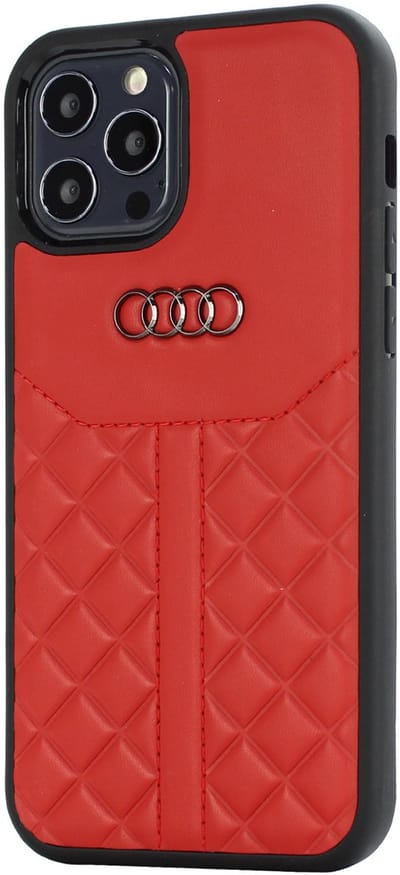 Rood hoesje Audi Q8 Serie iPhone 12 Mini - Backcover - Genuine Leather