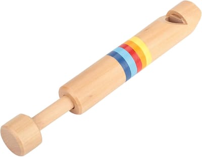 Kinderfluit Hout - Muziek Speelgoed - Muziek Leren - Handgemaakt Ontwerp - 17 cm - Natuurlijk Hout