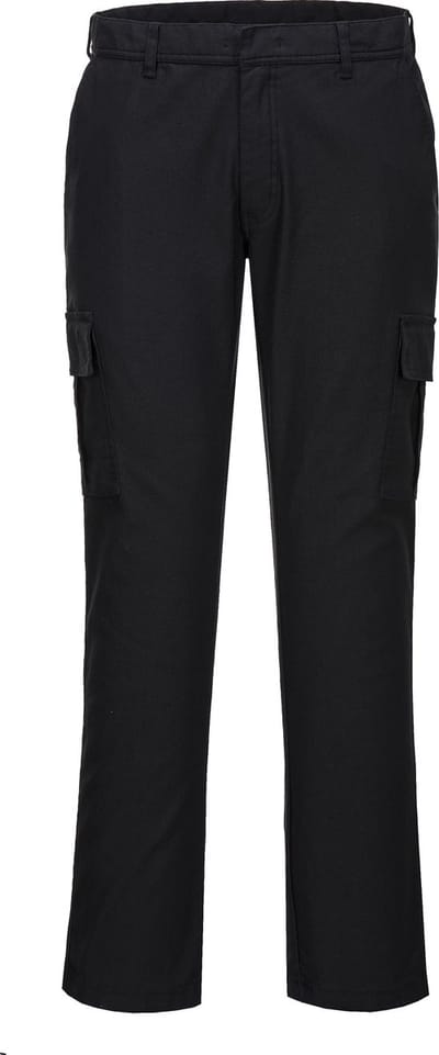 Portwest Stretch Slim Fit Combat Broek S231 - Zwart - 28