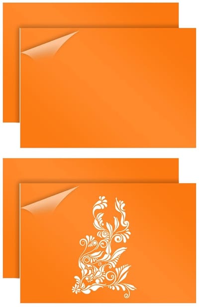 Dailygoods- Graveerplaat ABS-kunststof - 4 stuks - 30 x 20 cm - 1,3