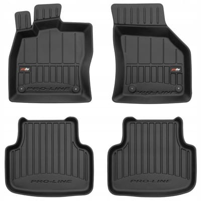 FROGUM 3D Gummimatten Set – Passend für Skoda Octavia III (2013-2020) – Hohe 6 cm Kanten – TPE – Geruchlos & Schwarz