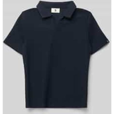 regular fit poloshirt met structuurpatroon