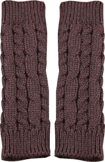 Dames Handschoenen Donker Bruin Maat One size