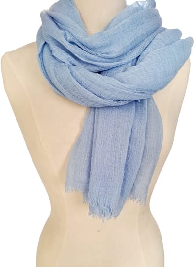 Mooie dunne dames sjaal Blauw - Langwerpige sjaal- Youhomy accessoires Shawl- Omslagdoek-scarf - sjaal - viscose| Zomer sjaal vakantie| Strand| Bikini Wrap