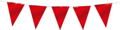 Mini vlaggenlijn | Folie | Kleur: Rood | Lengte: 3 meter