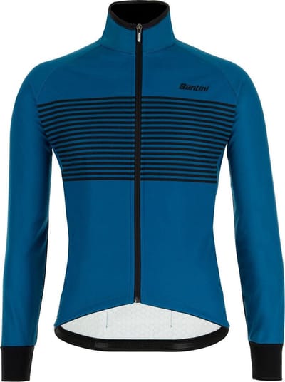 Santini Fietsjack lange mouwen Petrol Heren - Colore Winter Jacket Petrol Green - XS