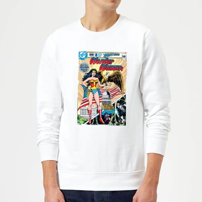 Justice League Wonder Woman Cover Sweatshirt - White - S