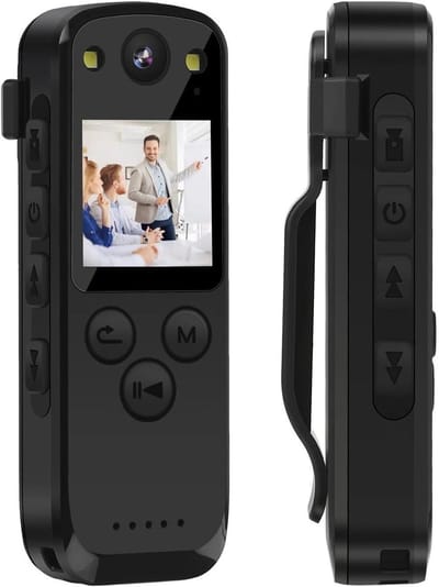 Mini Camera - Draagbare Recorder - Beveiliging Opnemen - Groothoek Lens - 1080P Resolutie - Zwart